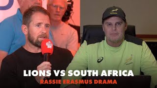 What is Rassie Erasmus doing  RugbyPass Live  Lions vs South Africa Test 2 [upl. by Artemis]