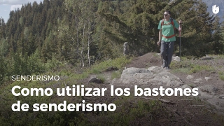 Aprende a utilizar los bastones  Senderismo [upl. by Allerim]