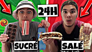 ON MANGE SUCRÉ VS SALÉ PENDANT 24H [upl. by Jaddan]