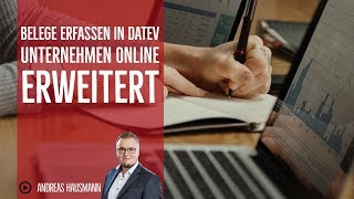 DATEV Unternehmen online Belege erfassen in der Bearbeitungsform Erweitert [upl. by Drofkcor]