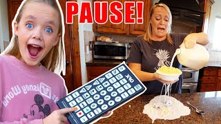 Sneaky Jokes on Mom and Dad and Friends Funny Pause Challenge Kids Fun TV [upl. by Ire]