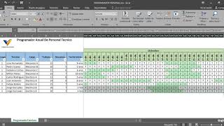 ✅ FORMATO EN EXCEL PARA PROGRAMACIÓN TURNOS TÉCNICOS [upl. by Jamille]