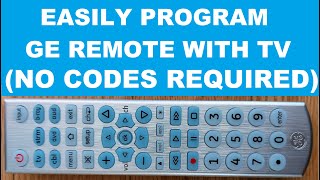 How to Program GE Universal Remote with TV using Auto Code Search Method [upl. by Caren451]