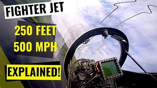 Low Level IN COCKPIT  EXPLAINED by the RAF Instructor Pilot [upl. by Siuoleoj902]