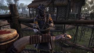 ESO Murkmire Male Argonian bard song 1 Jel language [upl. by Medarda911]