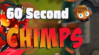 60 Second Strategy  Dark Castle CHIMPS BTD6 [upl. by Hakan]