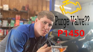 FORD How to Diagnose and Repair DTC P1450 Purge Valve [upl. by Sirtaeb]