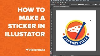 How to design stickers in Illustrator [upl. by Gnep]