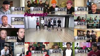 CHOREOGRAPHY BTS 방탄소년단 DANGER dance practice REACTION MASHUP [upl. by Bently]