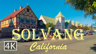 4K Solvang  Danish Town  California  Walking Tour [upl. by Cary]