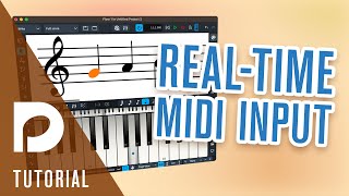 Realtime MIDI Input  Note Input [upl. by Lorin256]