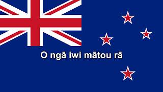 National Anthems New Zealand Aotearoa  Short version  Lyrics  Translation [upl. by Ybloc36]