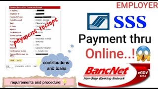 SSS payment thru online  eGov  Employer [upl. by Sandi322]