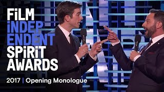 Nick Kroll amp John Mulaneys Opening Monologue at the 2017 Film Independent Spirit Awards [upl. by Crosse]