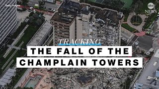 The fall of the Champlain Towers Tracking the Surfside collapse l ABC News [upl. by Manno656]