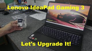 Upgrading Lenovo IdeaPad Gaming 3 Laptop Memory and Add HDD [upl. by Nollahs314]