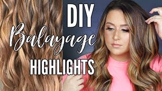 DIY Balayage Highlights at home  HAIR PAINTING TUTORIAL [upl. by Kenison]