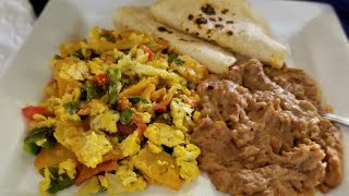 How to make MIGAS A LA MEXICANA ❤ crispy corn tortilla chips with eggs [upl. by Sarchet960]