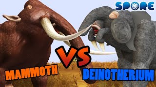 Steppe Mammoth vs Deinotherium  Cenozoic Era Battle S1E8  SPORE [upl. by Amberly]