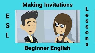 Making an Invitation  Making Plans  English Conversation [upl. by Worth]