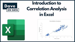 Introduction to Correlation Analysis in Excel [upl. by Armalda]