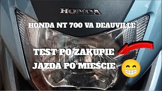 PIERWSZA JAZDA PO ZAKUPIE HONDA NT700VA [upl. by Anivad]