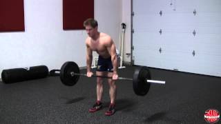 How To Barbell StiffLeg Deadlift [upl. by Martella]