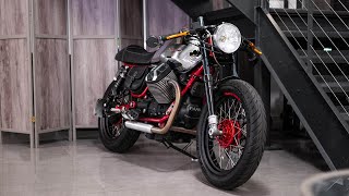 Moto Guzzi V7 Racer build by BAAK Motocyclettes [upl. by Dranal841]