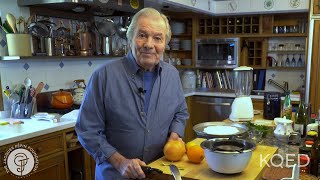 Candied orange peel with chocolate  Jacques Pépin Cooking At Home  KQED [upl. by Clotilda33]