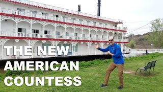 American Queen Steamboat Company Mississippi River Cruising on American Countess [upl. by Dlarrej]