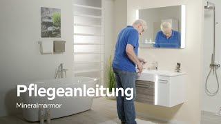 MineralgussWaschbecken reinigen und pflegen  XXXLutz [upl. by Kirbie]