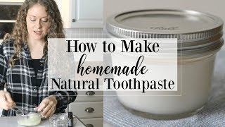 Homemade Natural Toothpaste Coconut Mint [upl. by Valdes528]