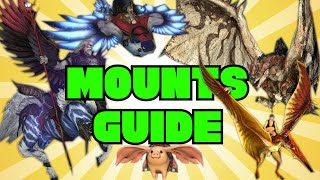 ALL FFXIV MOUNTS amp How to Get Them [upl. by Seaman137]