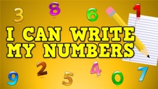 I Can Write My Numbers writing numbers 09 for kids [upl. by Tereve746]