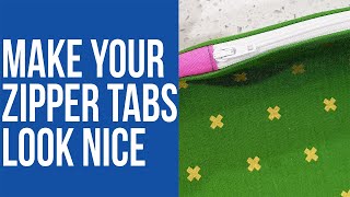 How to Make your Zipper Tabs Look Nice [upl. by Bernita644]