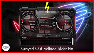 How To Fix MSI Afterburners Grayed Out Voltage Slider [upl. by Desmond]