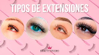 TIPOS DE EXTENSIONES DE PESTAÑAS ♥ Beauty Studio [upl. by Nimzay728]