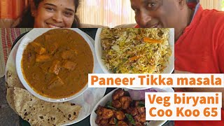 Restaurant style Paneer Tikka Masala  Vegetable Biryani  chicken65  Paneer Recipe amp Veg Biryani [upl. by Georgetta]