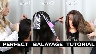 DIY Step by Step Perfect At Home Balayage Tutorial [upl. by Yraeg881]