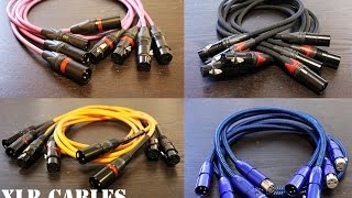 XLR Cables Comparison Review Mogami AudioQuest Canare Rockville [upl. by Okihcim]