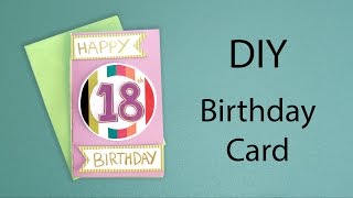 DIY 18th Birthday Card  Craft with Me [upl. by Anauqcaj275]