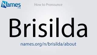 How to Pronounce Brisilda [upl. by Ada]