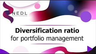 Diversification ratio for portfolio management Excel [upl. by Leinnad]