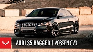 Audi S5 Bagged on 20quot Vossen VVSCV3 Concave Wheels  Rims [upl. by Adle789]