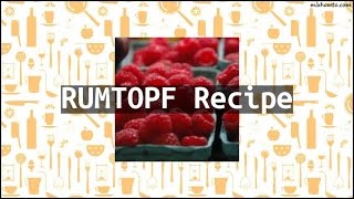 Recipe RUMTOPF Recipe [upl. by Nylsor]