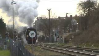 34067 Tangmere Golden Arrow Folkestone Harbour 24th January 2009 [upl. by Fortunna]