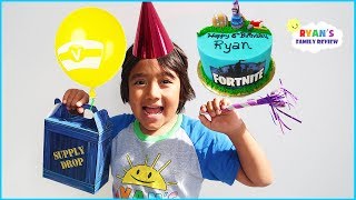 Ryans Birthday Party with Friends and opening presents [upl. by Nnylodnewg]