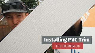 Installing PVC trim at The Everything Garage Part 8 [upl. by Kamat517]