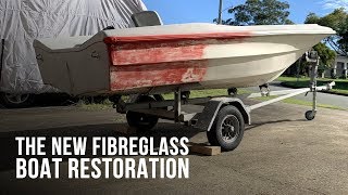 The NEW Fibreglass Boat Restoration Project  Part 1 [upl. by Tezzil]