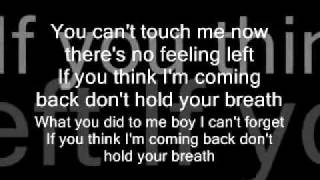 Nicole Scherzinger  Dont Hold Your Breath  Lyrics [upl. by Henig]